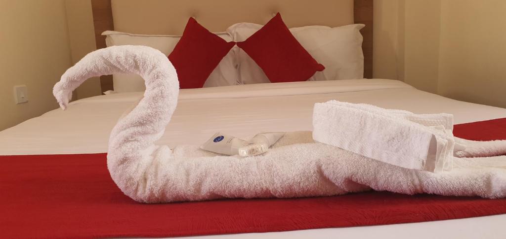 Cama o camas de una habitación en Walabi Mara Hotel
