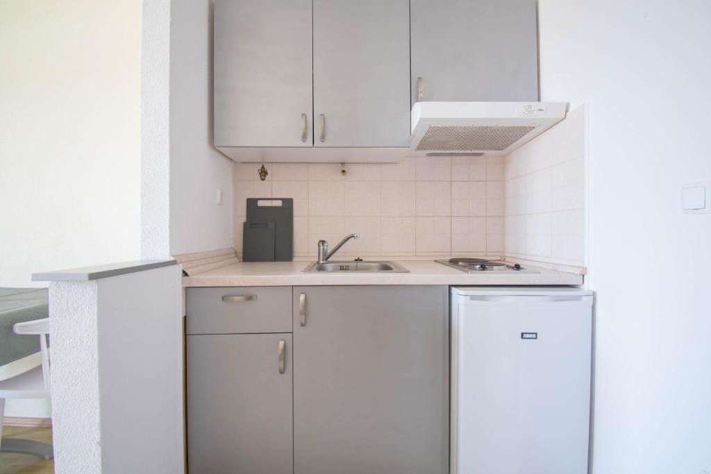 Kuchyňa alebo kuchynka v ubytovaní Apartmani Manuela - Baška Voda