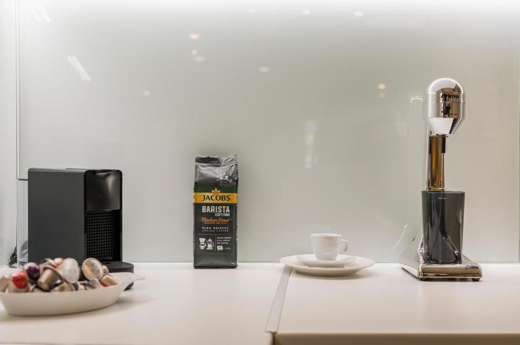 Coffee and tea making facilities at Nidus Villa