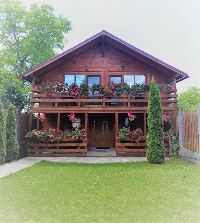 Zahrada ubytování Casa Gherman