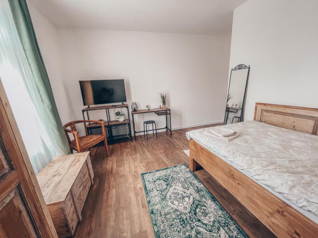 Boardinghouse alte Spinnerei - 带阳台的一室公寓