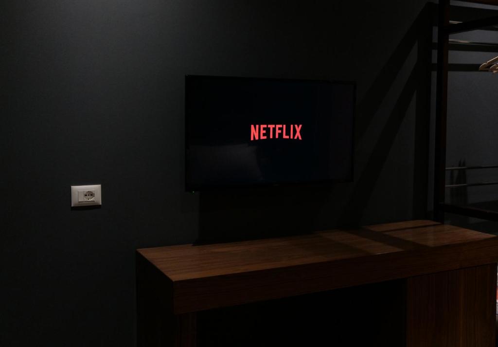 TV a/nebo společenská místnost v ubytování Mergan Hotel