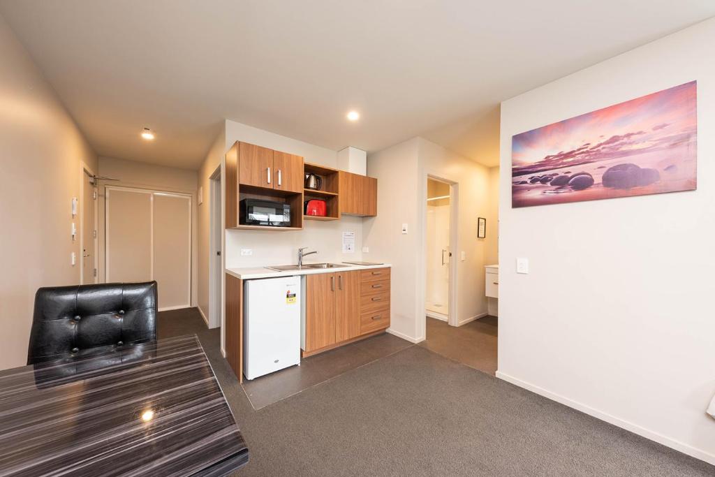 Kuchyň nebo kuchyňský kout v ubytování 311 Motel Riccarton