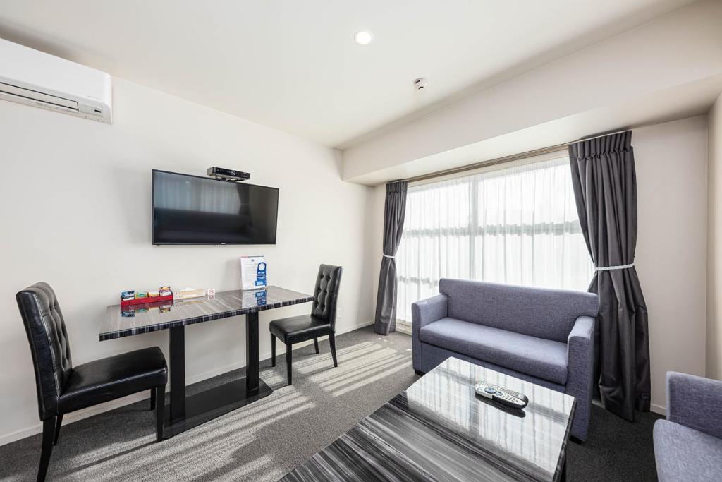 Posezení v ubytování 311 Motel Riccarton