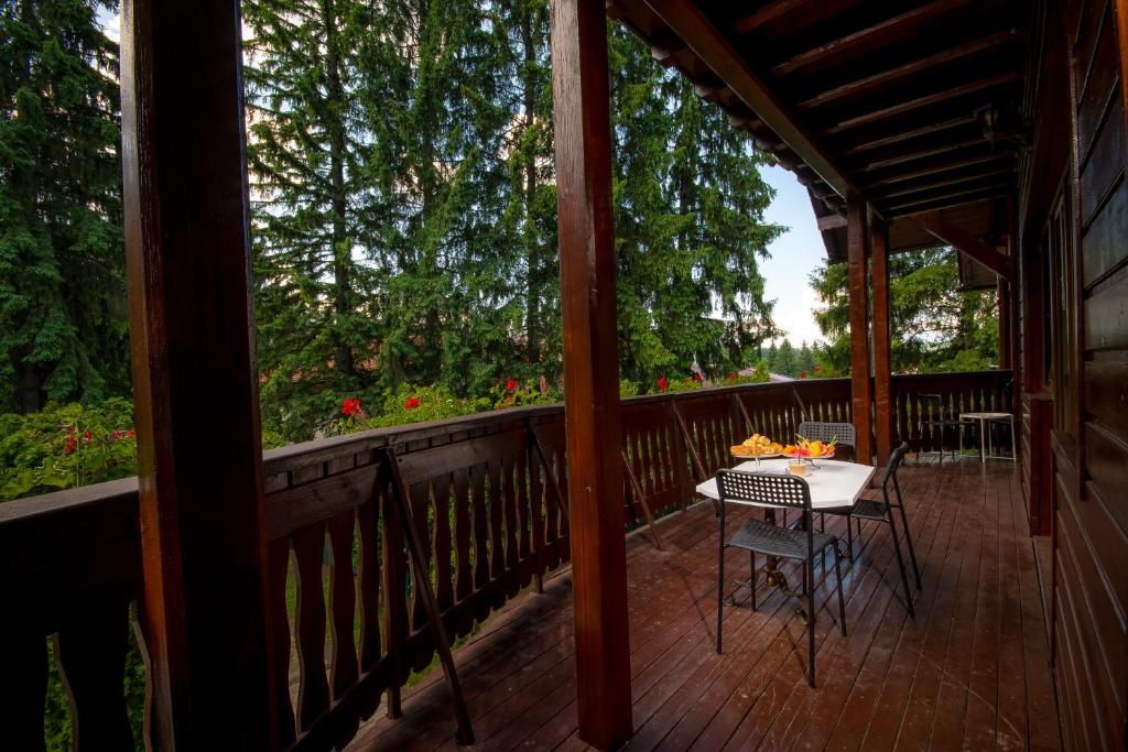 Balkón nebo terasa v ubytování Vila Zorile