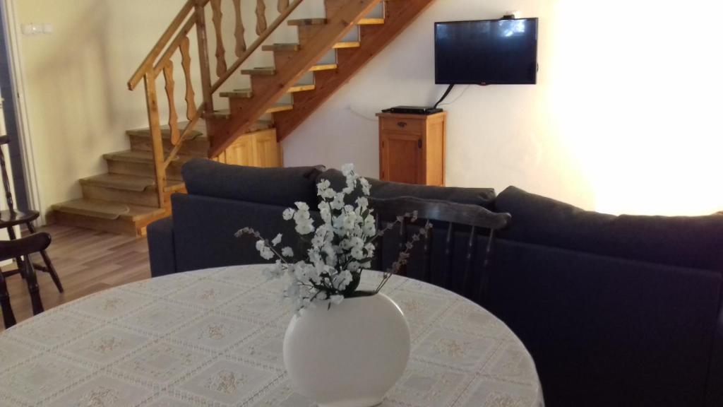 Posezení v ubytování Tiszafa Apartman