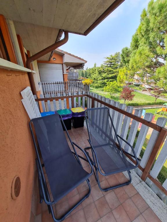 Balkon lub taras w obiekcie Panorama Apartment Peschiera