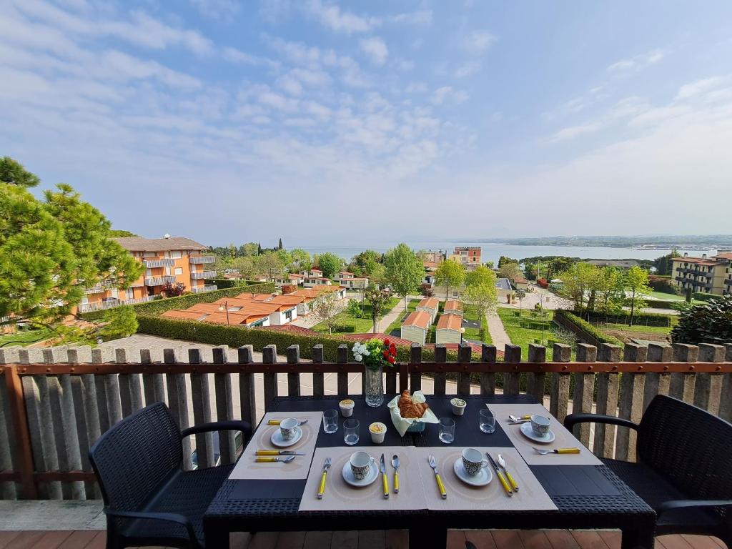 Balkon lub taras w obiekcie Panorama Apartment Peschiera