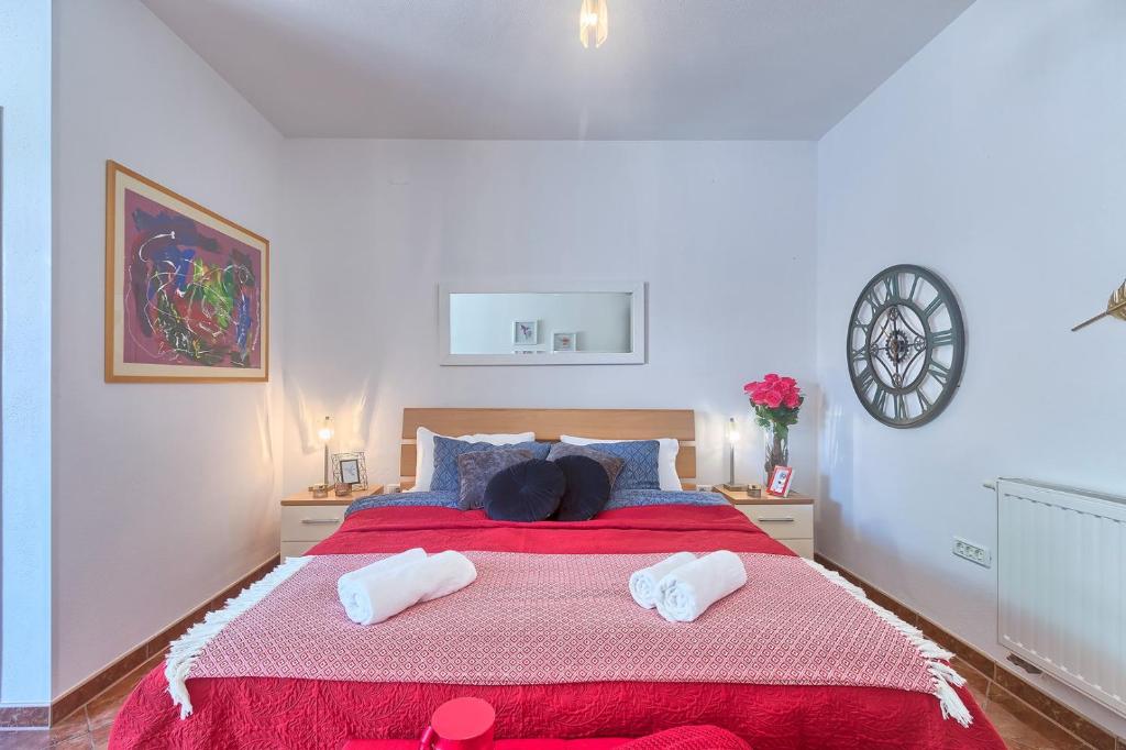 Postel nebo postele na pokoji v ubytování Villa Mihaela