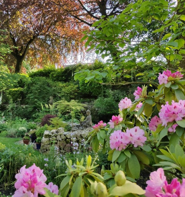 Cascades Gardens in Matlock, Derbyshire, England