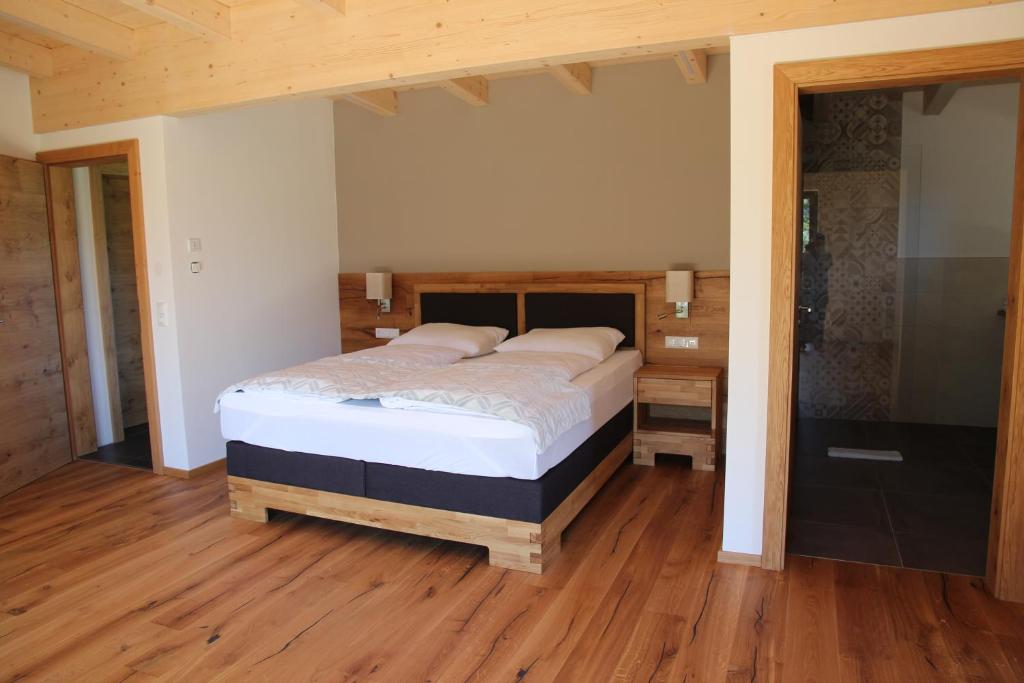 Posteľ alebo postele v izbe v ubytovaní Apartments MountainView