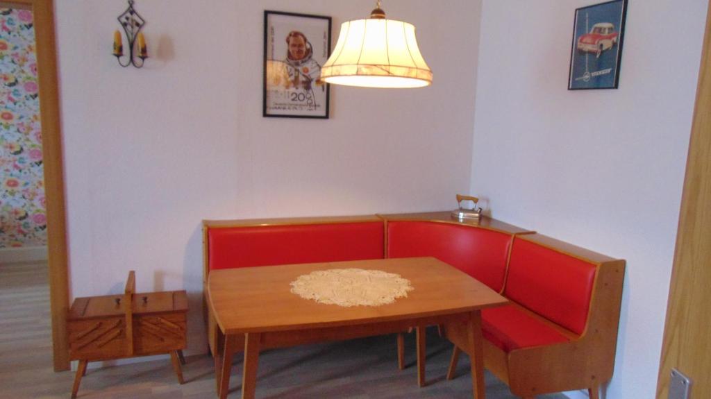 Posezení v ubytování Ferienwohnung Ernst 10