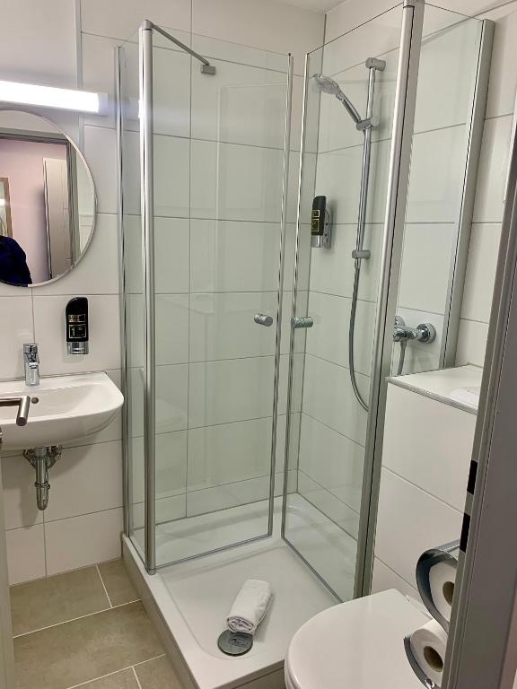 Koupelna v ubytování Hotel zur Flüh