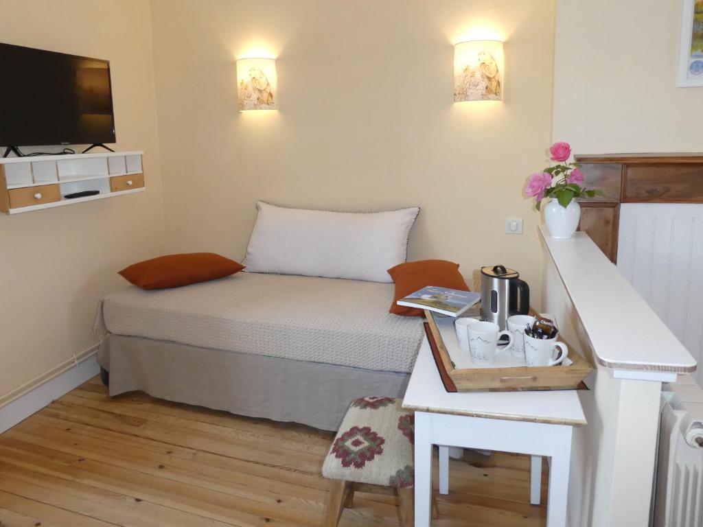Postel nebo postele na pokoji v ubytování Chalet Mina