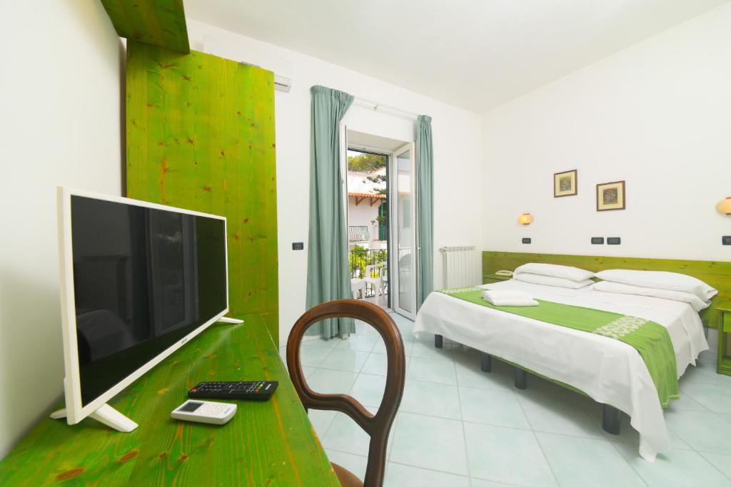 TV a/nebo společenská místnost v ubytování Hotel Pineta