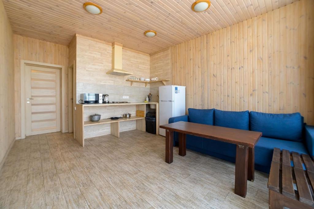 Kuchyň nebo kuchyňský kout v ubytování Prichal 80 Hotel