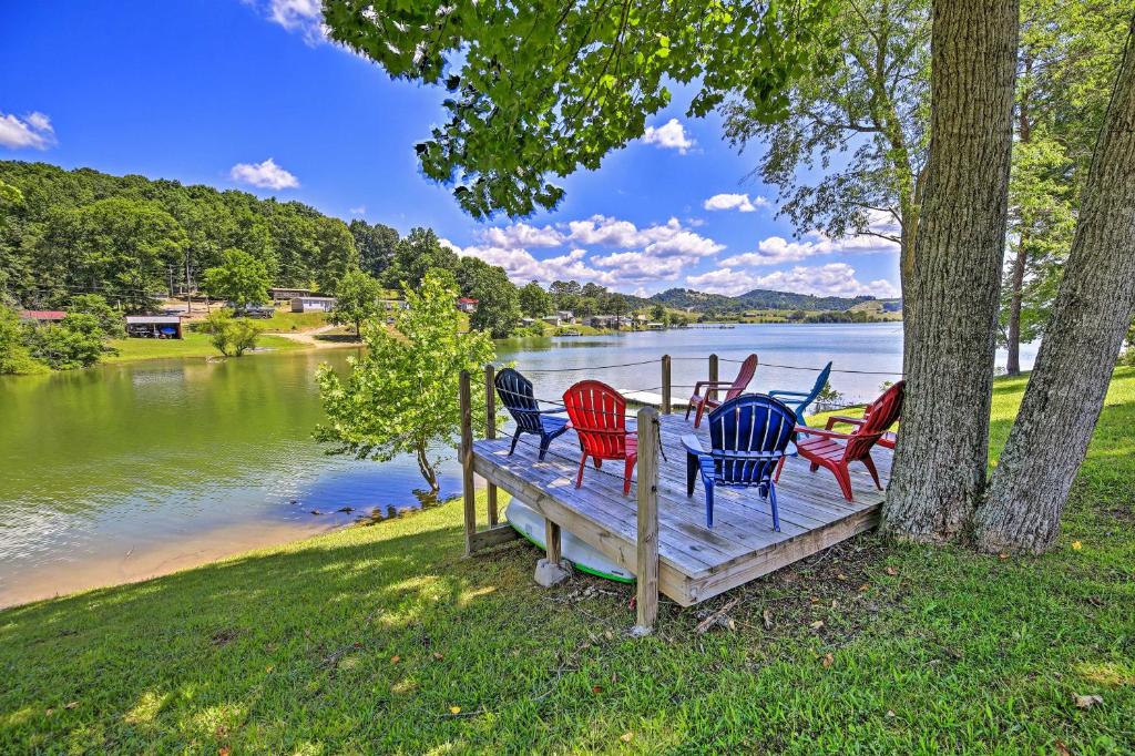 Waterside Cherokee Lake Home with Private Dock!, Bean Station Updated