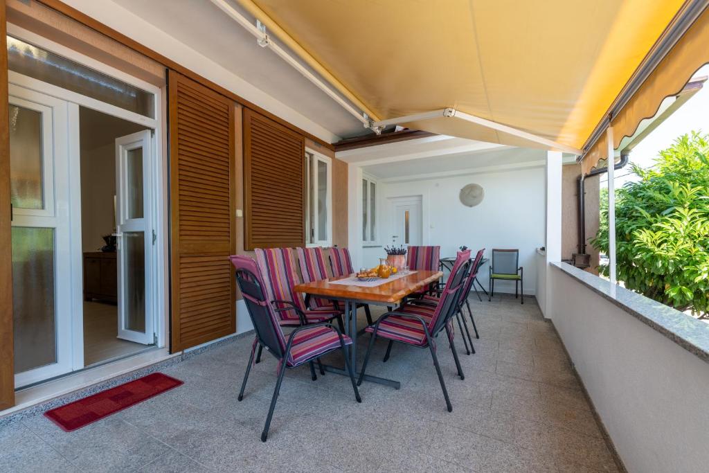 Balkón alebo terasa v ubytovaní Apartment M-arte