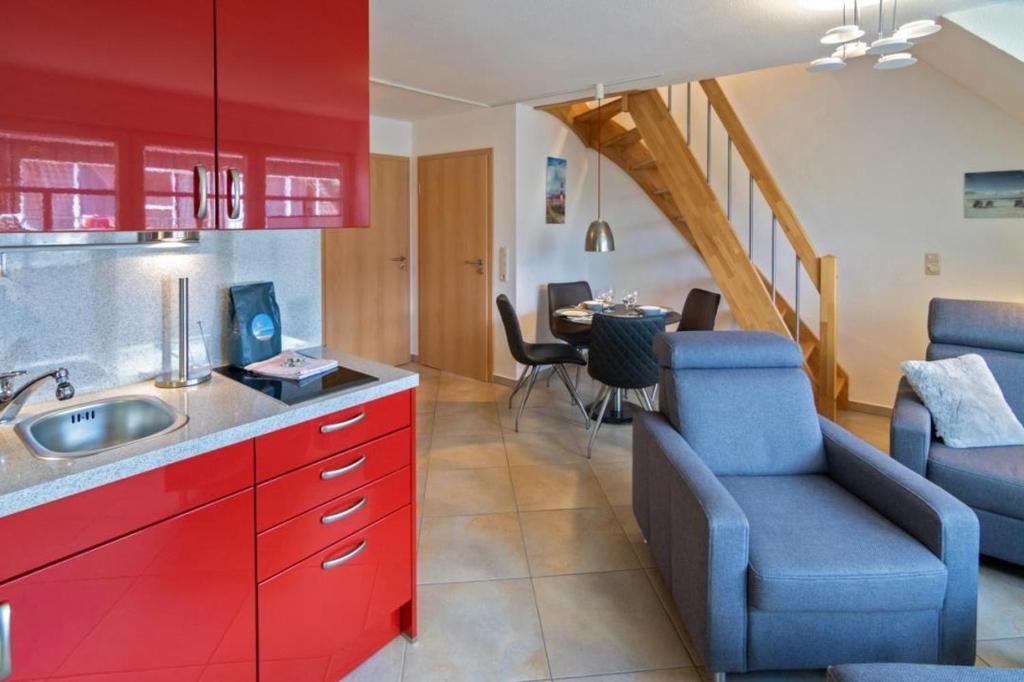Kuchyň nebo kuchyňský kout v ubytování Ferienwohnung-Shila