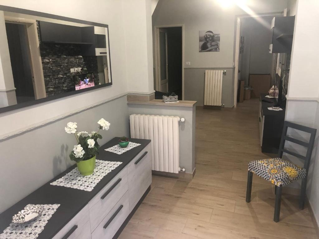 Kuchyň nebo kuchyňský kout v ubytování ESPERIA ETNA HOUSE