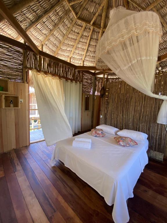 Cama o camas de una habitación en Cabanadu Preá Kite