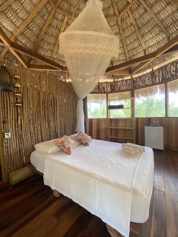 Cama o camas de una habitación en Cabanadu Preá Kite