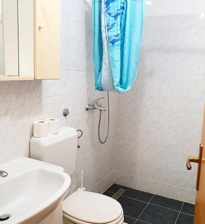 Koupelna v ubytování Guesthouse Pejo