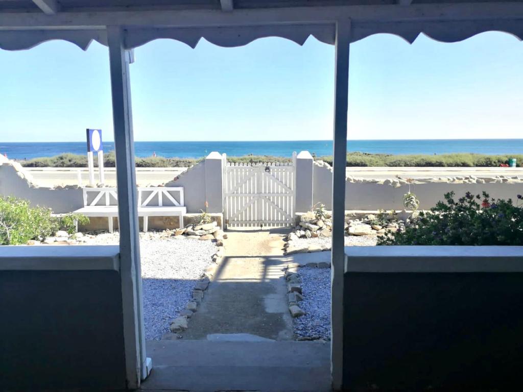 a view from the porch of a beach house at Port Nolloth Beach Shack in Port Nolloth