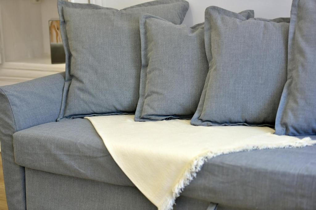 Posezení v ubytování Hydra Hospitality Port Apartment