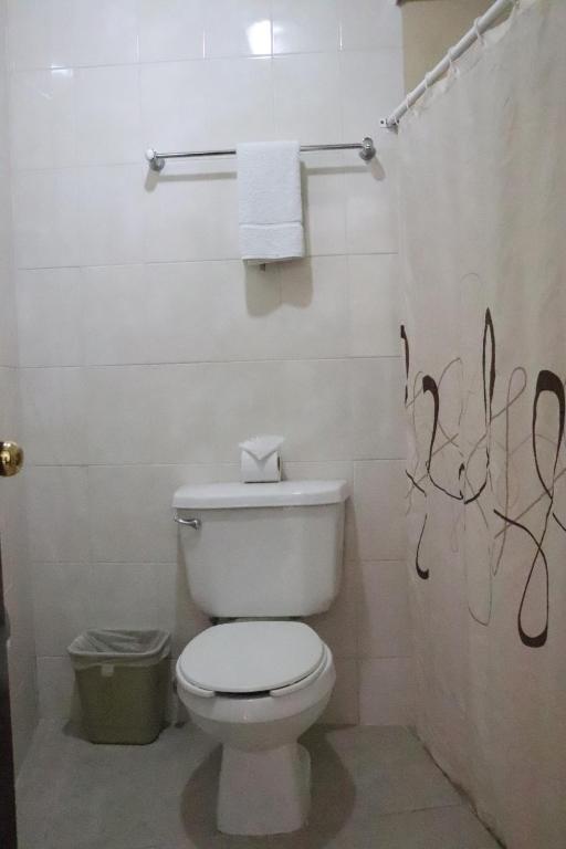 Koupelna v ubytování Hotel Caribe