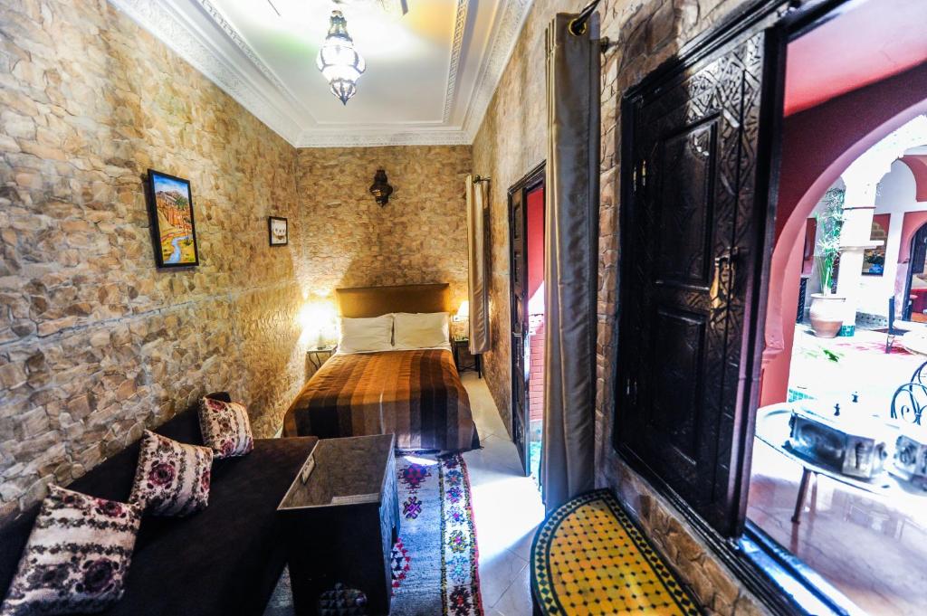 Posezení v ubytování Riad Errabii & Spa