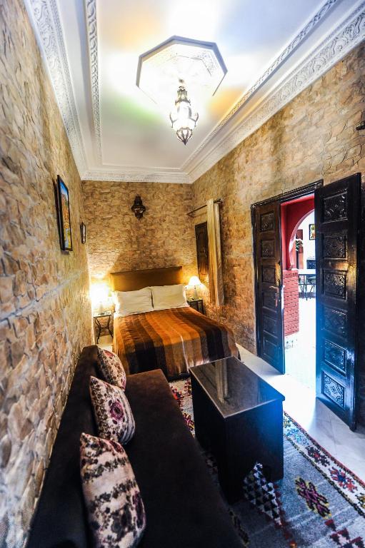 Posezení v ubytování Riad Errabii & Spa