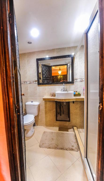 Koupelna v ubytování Riad Errabii & Spa