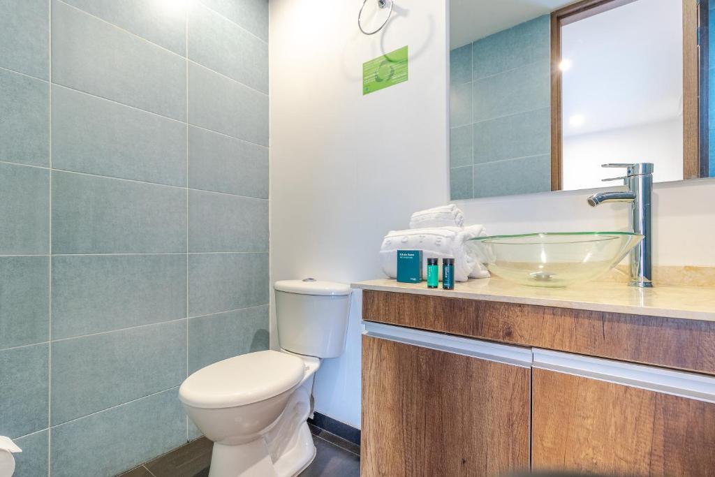 Koupelna v ubytování Hotel Black Usaquen