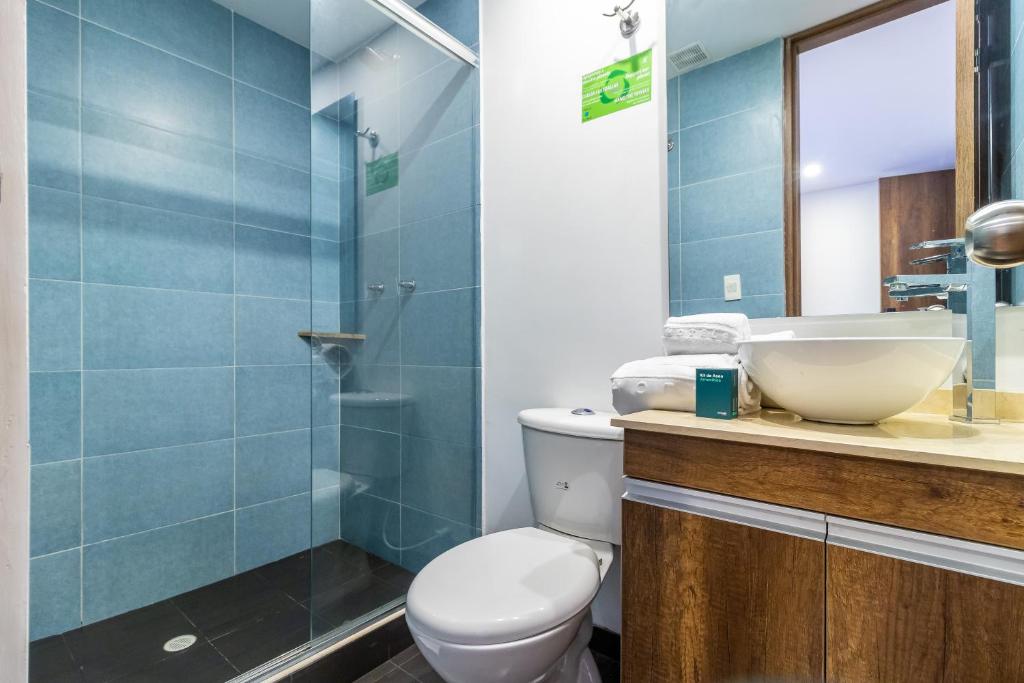 Koupelna v ubytování Hotel Black Usaquen