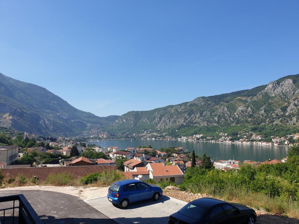 a view of a city and a body of water at Apartment Marta 2 in Kotor
