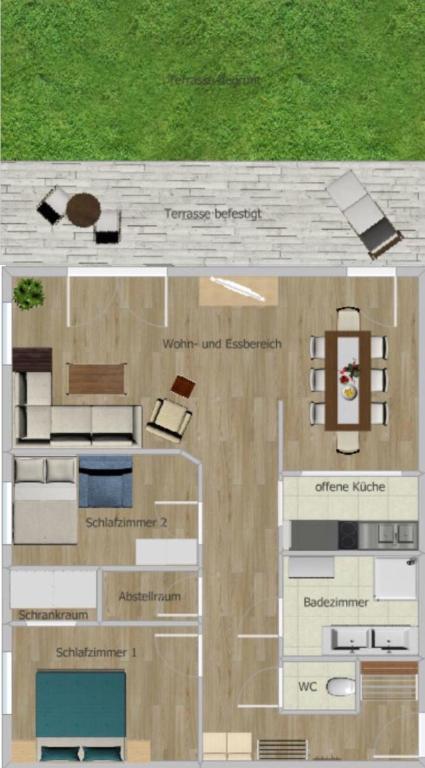The floor plan of panoramasuite Turracherhöhe