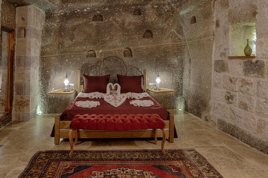 Posezení v ubytování Hera Cave Suites