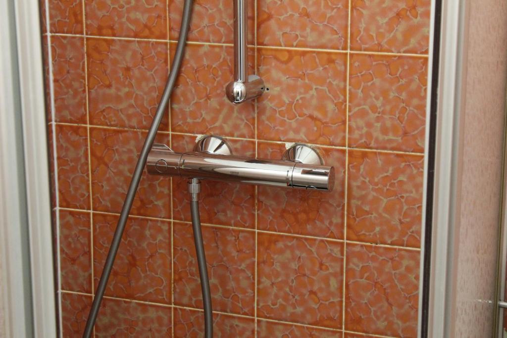 Koupelna v ubytování Pension Waldhof am Stubenbergsee