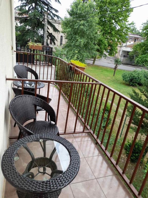 Balkón nebo terasa v ubytování AnSeZa