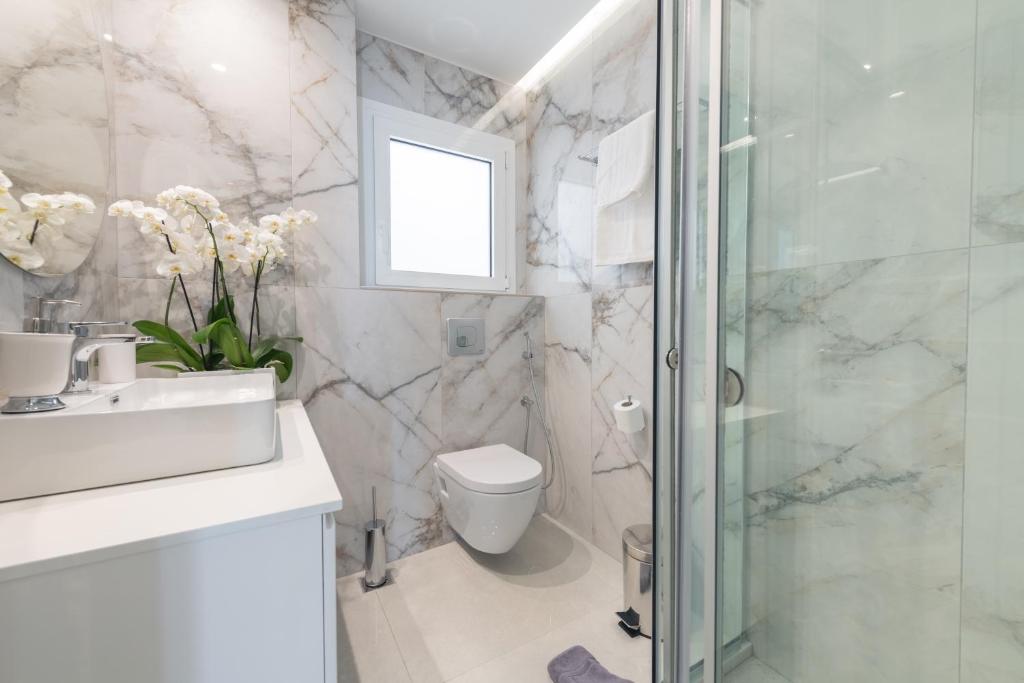 Koupelna v ubytování Narya Luxury Apartment
