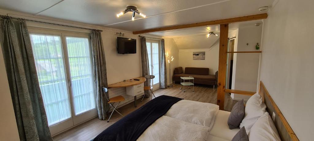 Hôtel Restaurant Cave Bel-Air - Double Room With Lake View