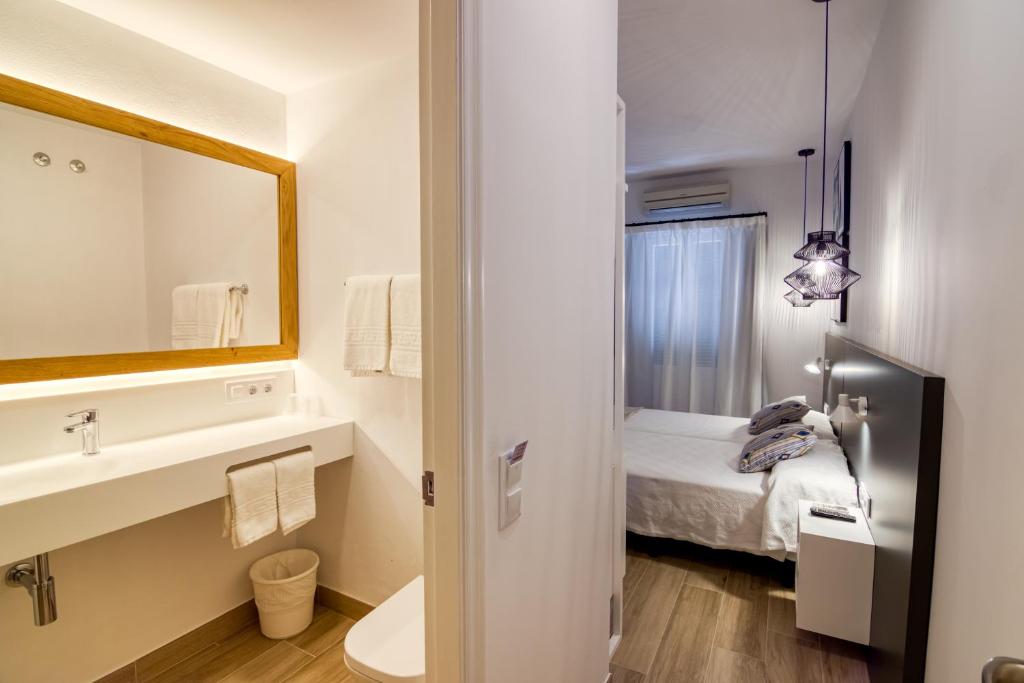 Koupelna v ubytování Hostal La Isla