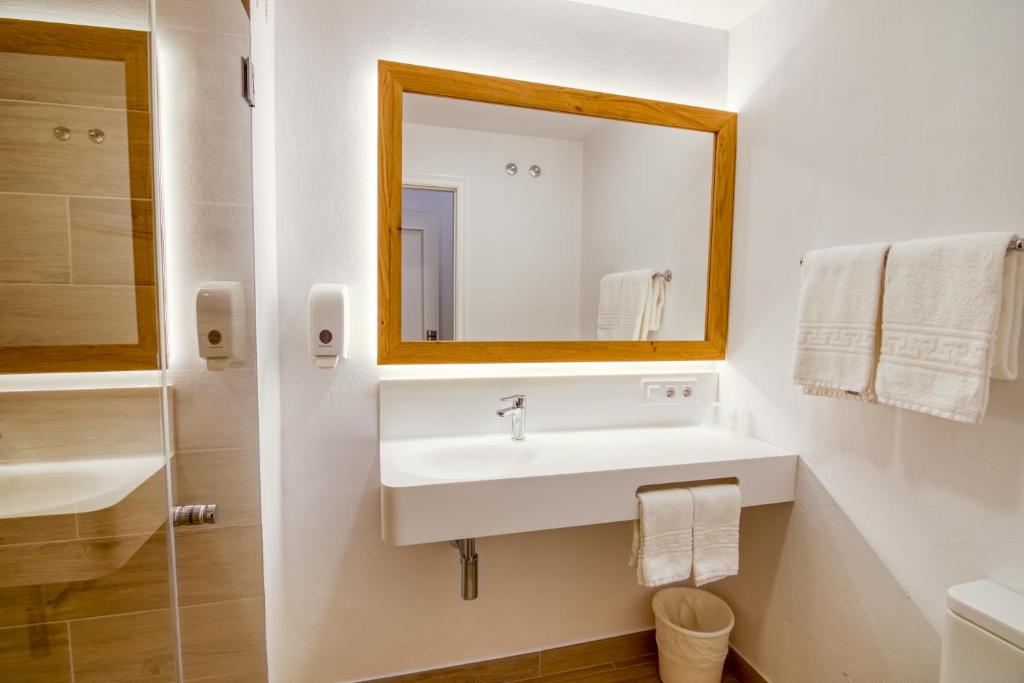 Koupelna v ubytování Hostal La Isla