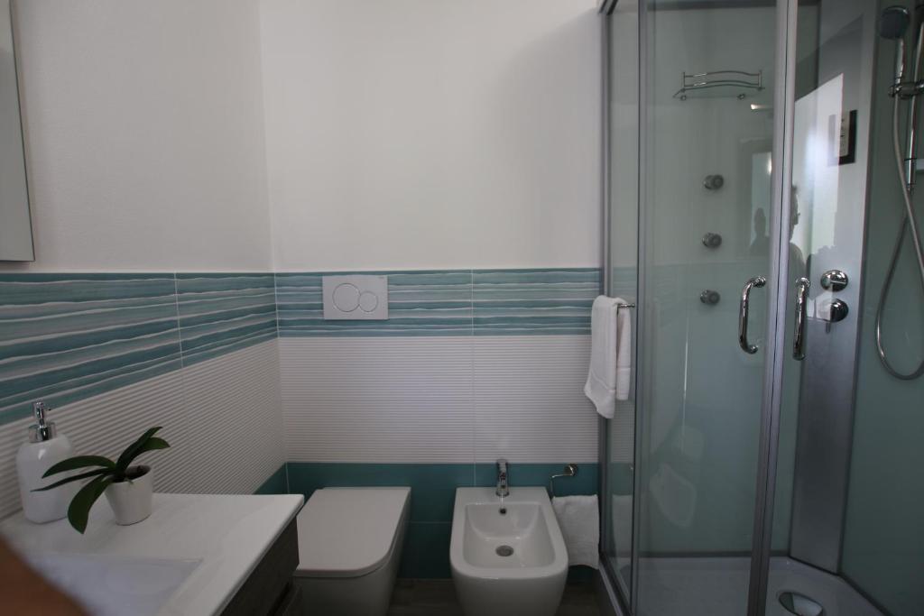 Koupelna v ubytování B&b Ajo' a mulinu Teulada