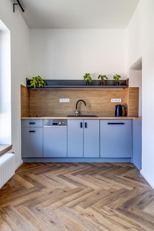 Kuchyň nebo kuchyňský kout v ubytování Design Pension Twenty 20