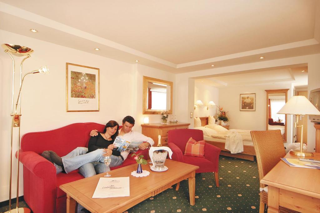 Posezení v ubytování Sonnenbichl Hotel am Rotfischbach
