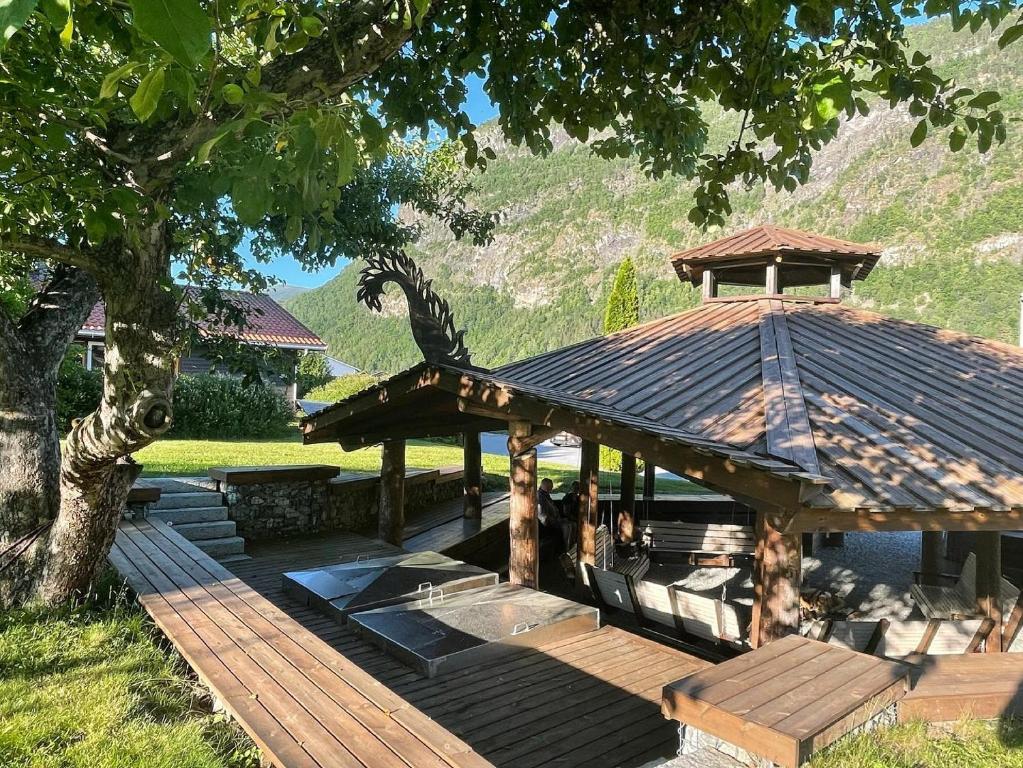 Zahrada ubytování Sogndal Bed & Breakfast