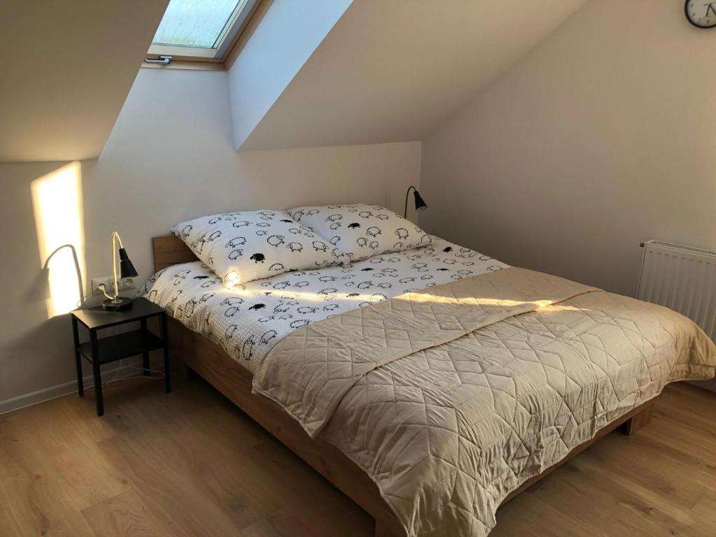 Posteľ alebo postele v izbe v ubytovaní Apartamenty Asturia Rymanów Zdrój