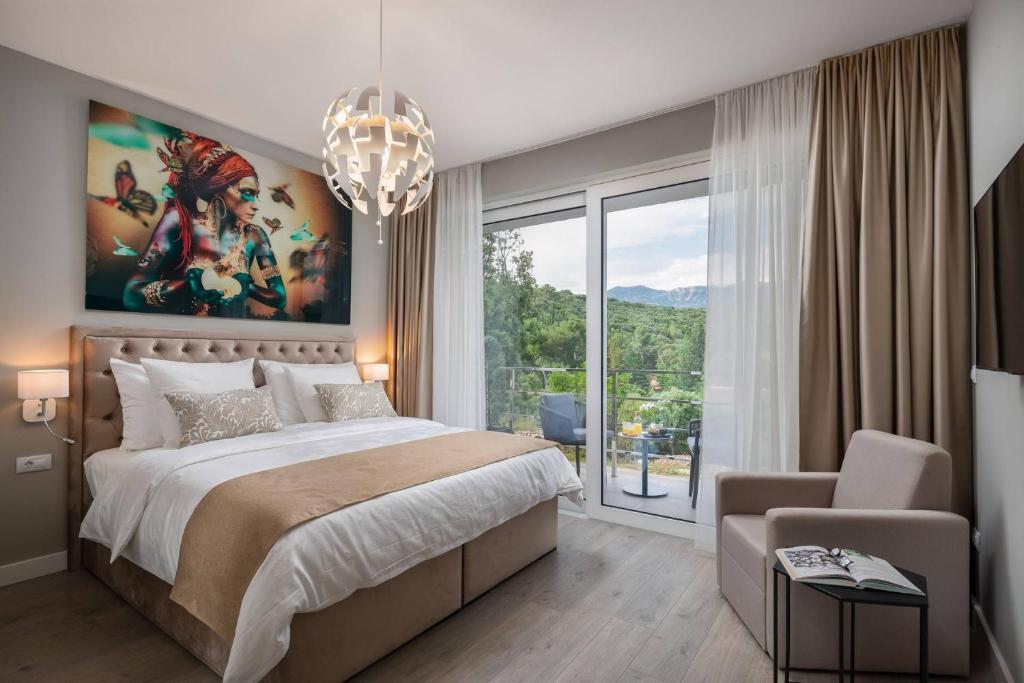 Postel nebo postele na pokoji v ubytování Villa Buddha Bay